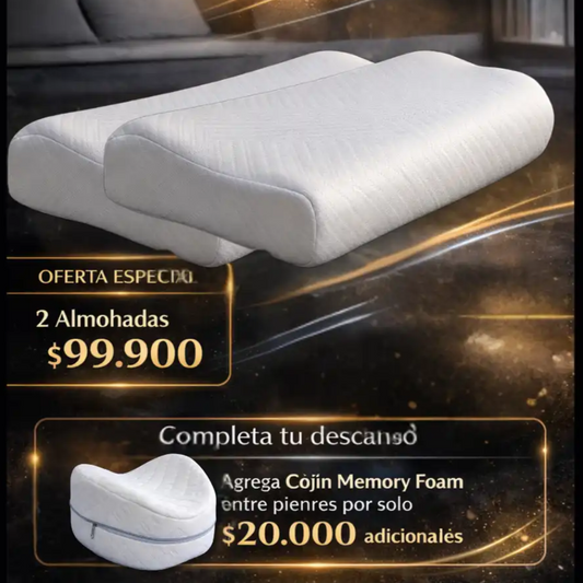 Almohada Cervical Memory Foam 50x30cm