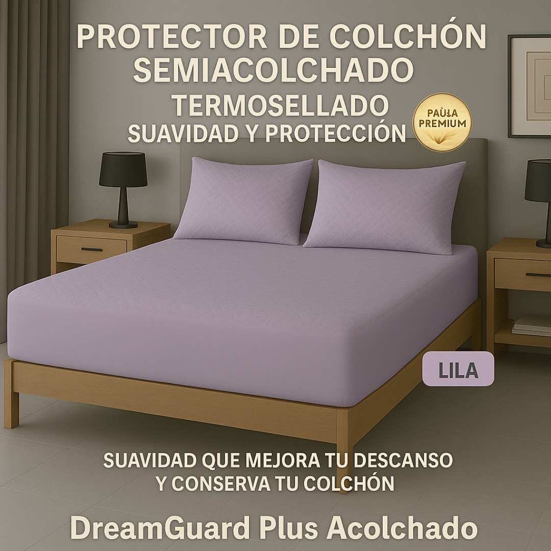 Protector De Colchón Termosellado + Fundas de Obsequio (P)