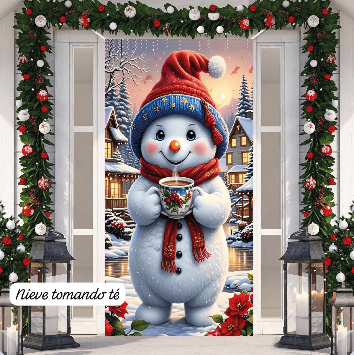 Forro de Puertas Navideñas Premium