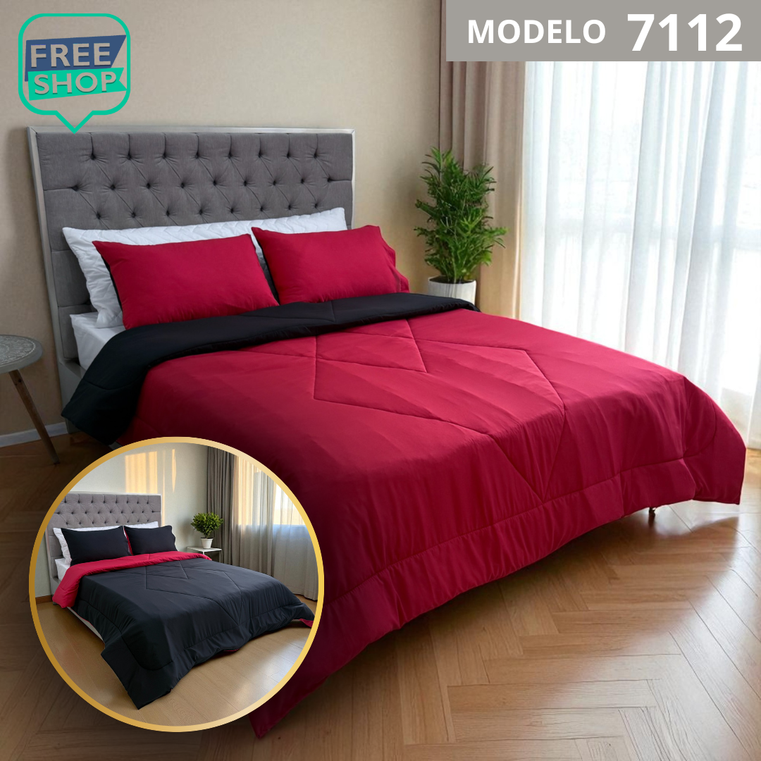 Edredon Premiun Doble Faz con Fundas (210x240) cm