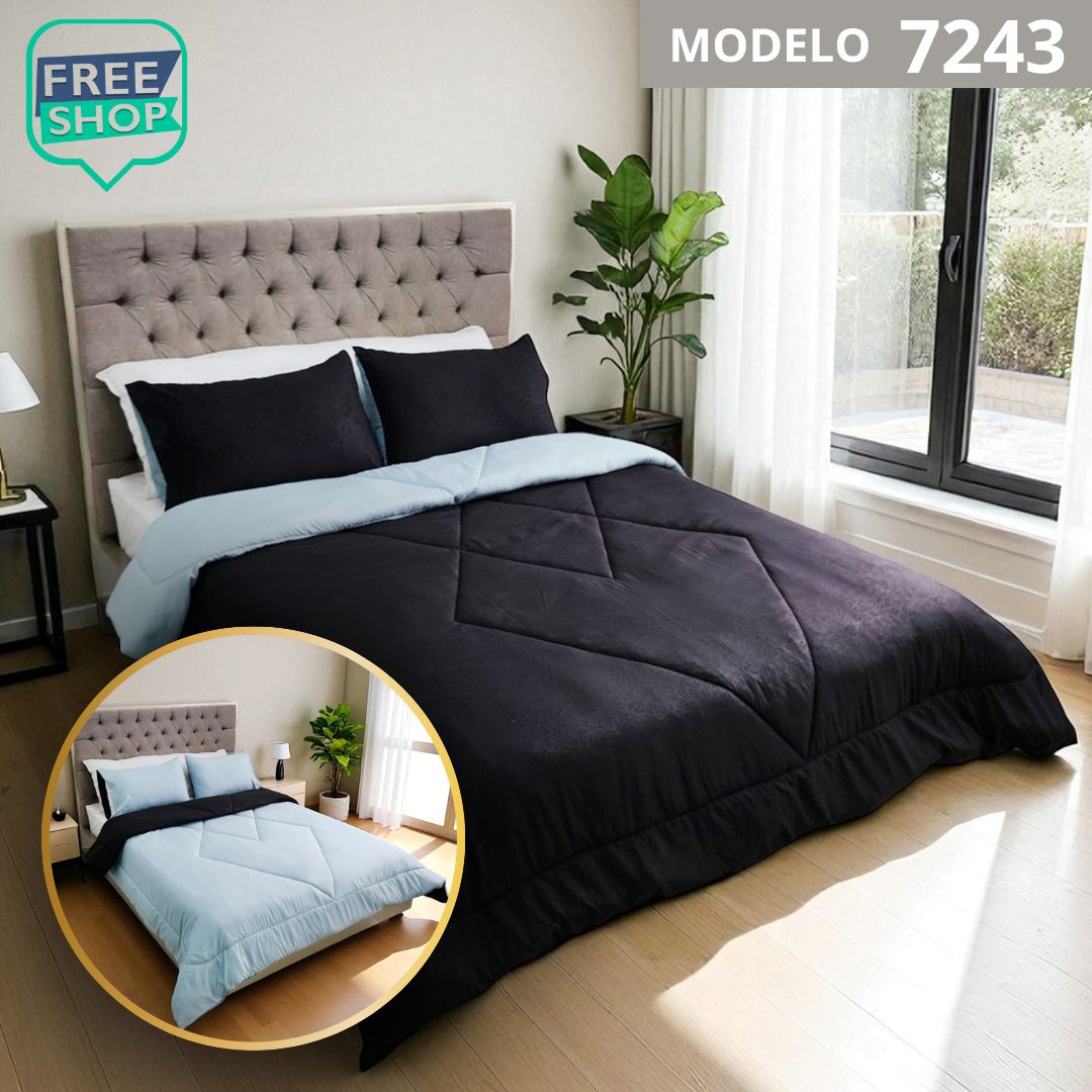 Edredon Premiun Doble Faz con Fundas (210x240) cm