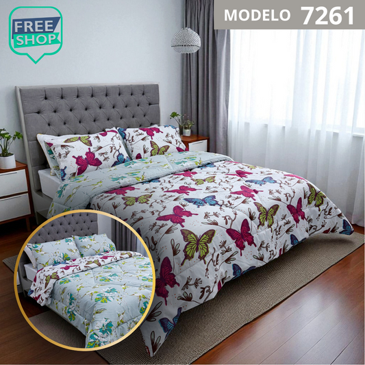 Edredon Premiun Doble Faz con Fundas (210x240) cm