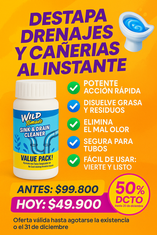 Wild tornado Destapa Cañería y Drenajes