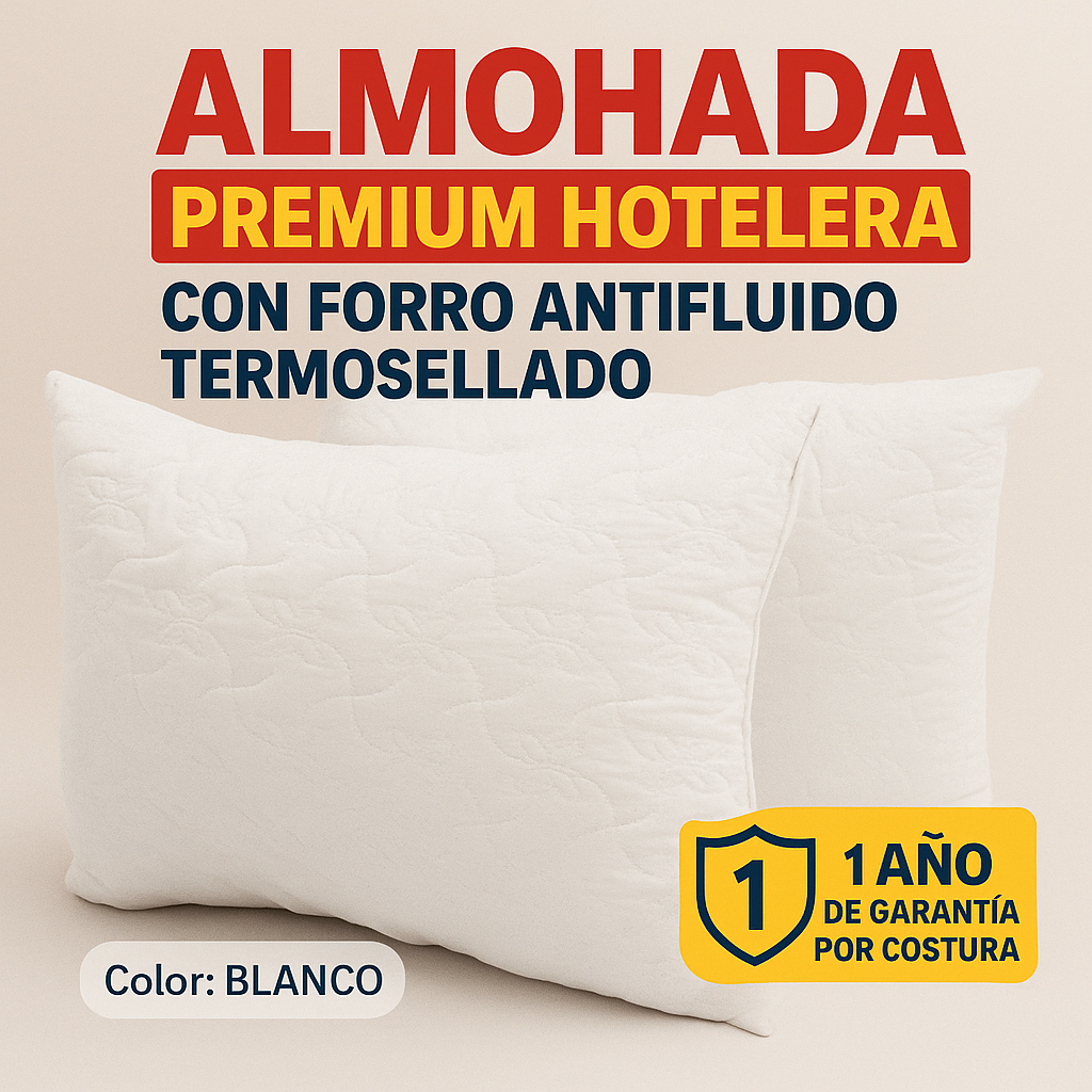 Almohadas Premium Hotelera 68x48 CM