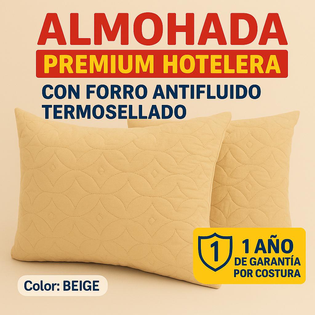 Almohadas Premium Hotelera 68x48 CM