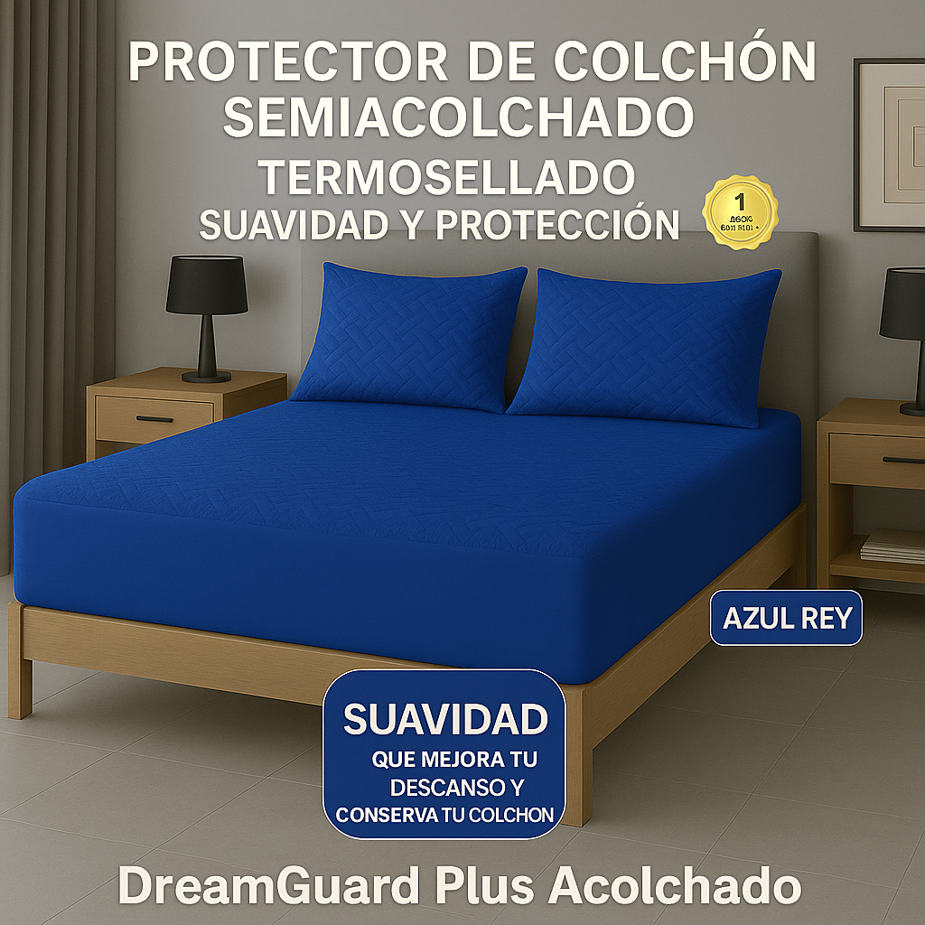 Protector De Colchón Termosellado + Fundas de Obsequio (P)