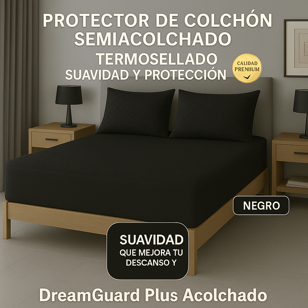 Protector De Colchón Termosellado + Fundas de Obsequio (P)