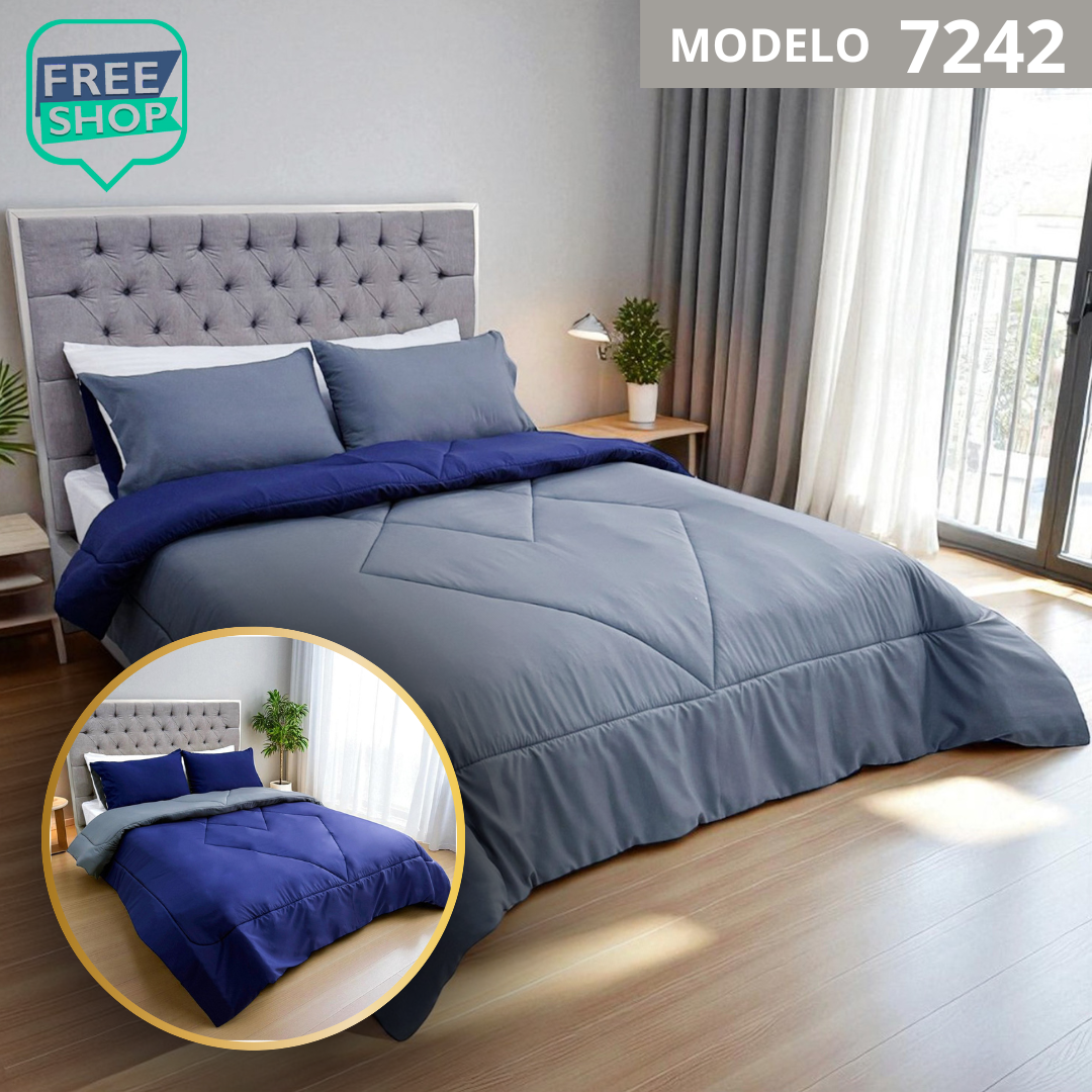 Edredon Premiun Doble Faz con Fundas (210x240) cm