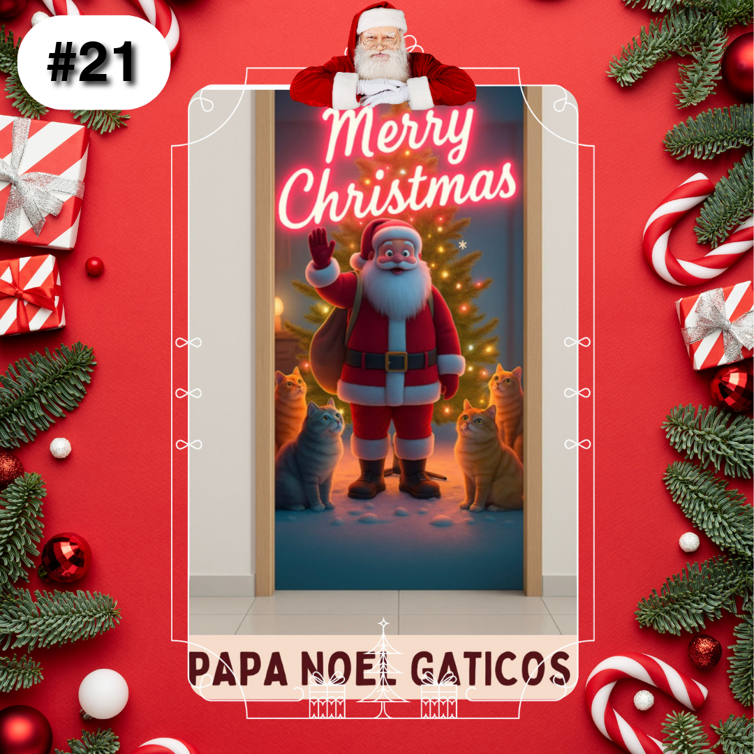 Forro de Puertas Navideñas Premium