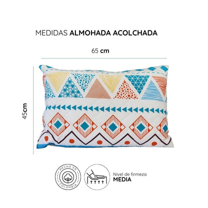 4 Almohadas Acolchadas de 65x45 cm